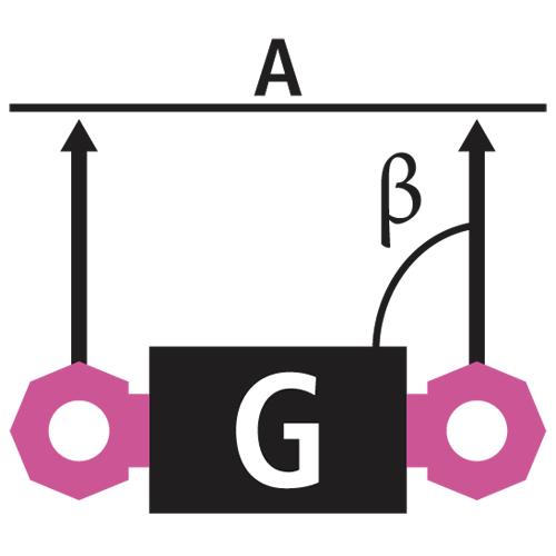 WLL Zweistrang seitlich zur Einschraubachse WLL Zweistrang seitlich zur Einschraubachse