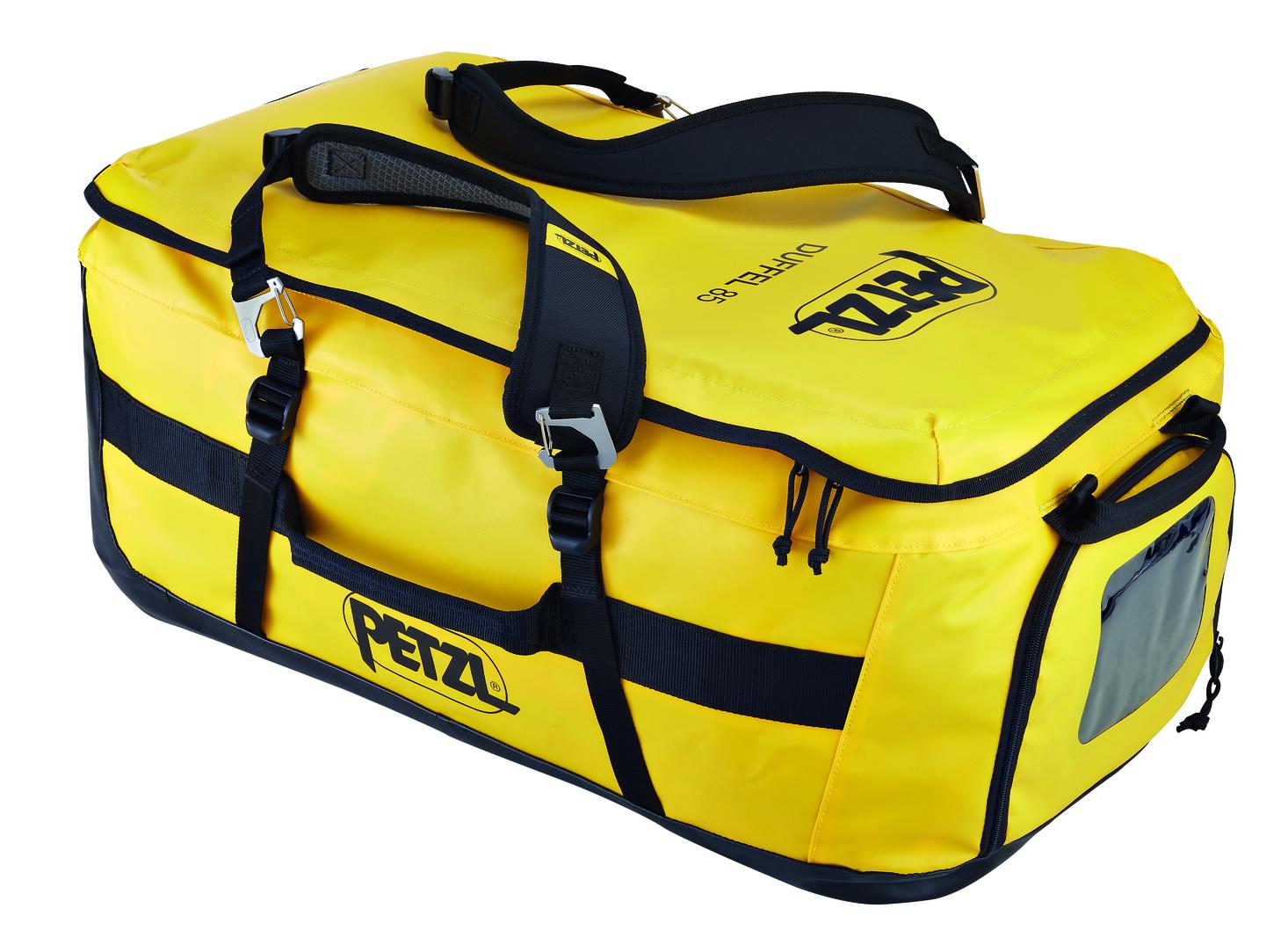 Große Transporttasche mit 85l Volumen (gelbe Ausführung).