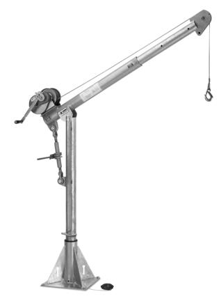 Tragbarer Davit-Kran 5PT10, verzinkt (Art. 5PT10.VZ.M1.06)