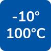 Einsatztemperaturbereich des Anschlagmittels ohne dauerhafte Tragfähigkeitsreduzierung: -10° bis 100° C Einsatztemperaturbereich des Anschlagmittels ohne dauerhafte Tragfähigkeitsreduzierung: -10° bis 100° C
