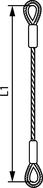 Anschlagseile (verzinkt) Anschlagseil mit zwei Kauschen