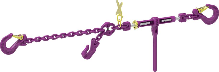 Montagebeispiel: ICE-Zurrkelle mit Ratschenspanner und Verkürzungshaken