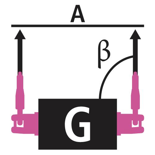 WLL Zweistrang seitlich zur Einschraubachse WLL Zweistrang seitlich zur Einschraubachse