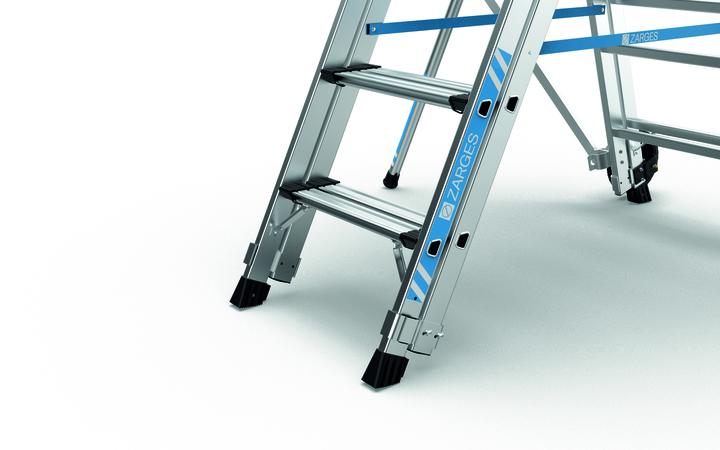 Breiter Auftritt durch 2 x 60mm-Stufen