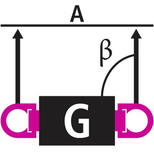 WLL Zweistrang seitlich parallel zur Anschweißfläche