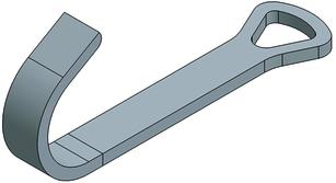 Baustahlmattenhaken, WLL 1600kg, klein