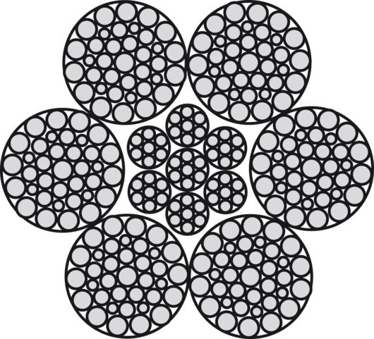 Rundlitzenseile 6x36WS-IWRC (verzinkt) (verzinkt)