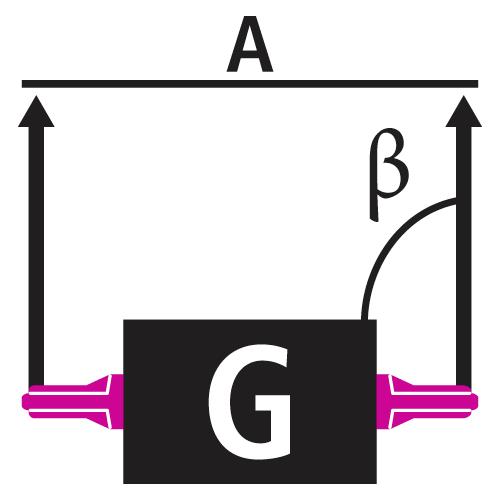 WLL Zweistrang seitlich quer zur Ringebene WLL Zweistrang seitlich quer zur Ringebene