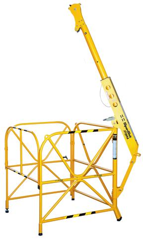 Xtracta Davit-Arm (mit integriertem Absperrgitter)