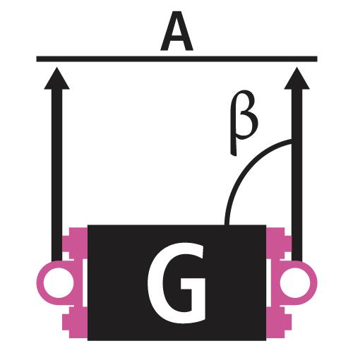 WLL Zweistrang seitlich parallel zur Anschraubfläche